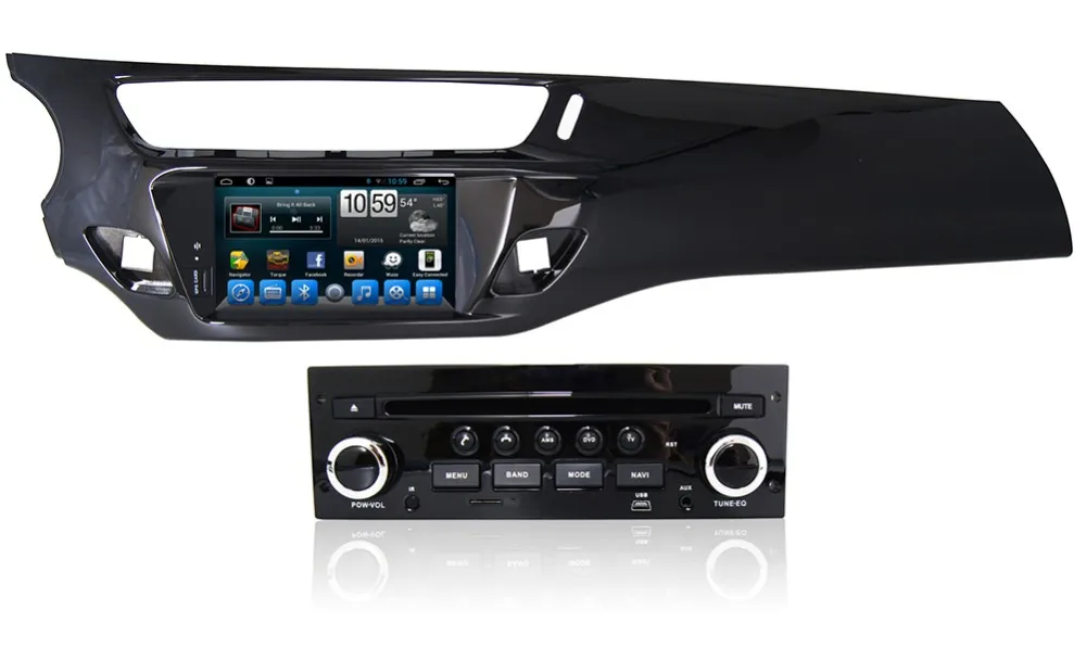 Carbar " HD 1024*600 Android 6.0.1 автомобильный DVD стерео радио GPS навигатор Аудио плеер для Citroen C3 DS3 WI-FI 4G