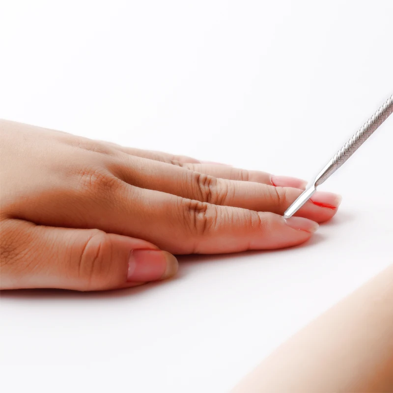 Ikonna Stainless Steel Cuticle Remover Double Sided Finger Dead Skin Push Nail Pusher Manicure nail polish remover | Красота и