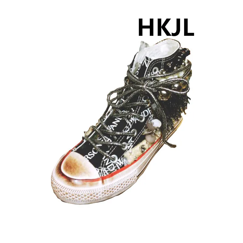 Tide/брендовая парусиновая обувь в стиле ретро женская повседневная на плоской