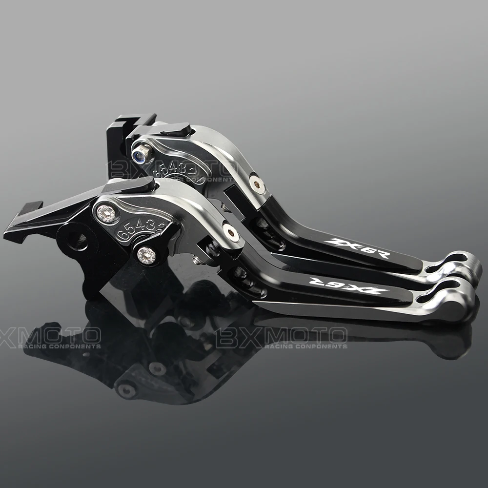 

For Kawasaki ZX6R ZX636 2007-2014 2015 2017 ZX6R ZX636R ZX6RR 2000-2004 Motorcycle Accessories CNC Adjustable Brake Clutch Lever