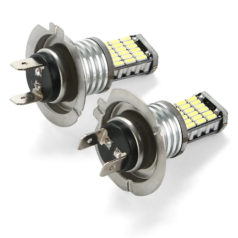 Комплект из 2 предметов высокого Мощность H7 светодиодные лампы 4014 чип 45 SMD