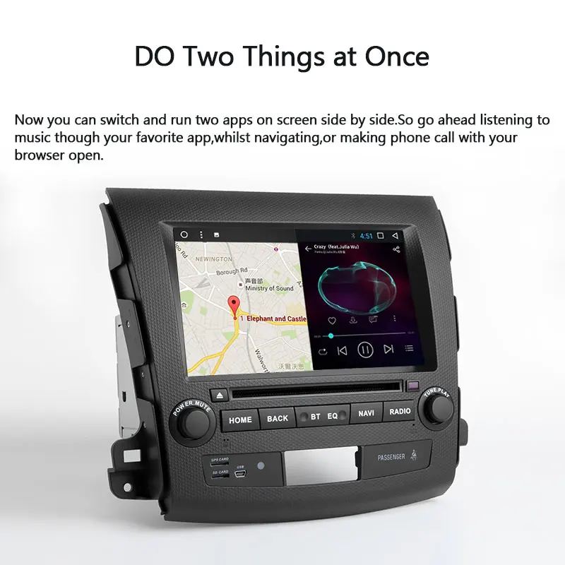 Xonrich 2 Din Android 8 1 автомобиль радио головное устройство для Mitsubishi Outlander 2007 2008 2009 2010 2011