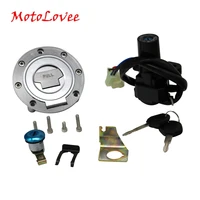 motolove motorcycle ignition switch fuel tank cover lock assembly with key gas cap engine hook locking key 1992 2013