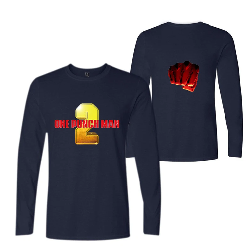 One Punch Man Anime Cartoon T-shirts Sports Fashion Men Women T Shirts Casual Tee Shirt Long Sleeve T-shirt Sweatshirts Tops 4XL | Мужская