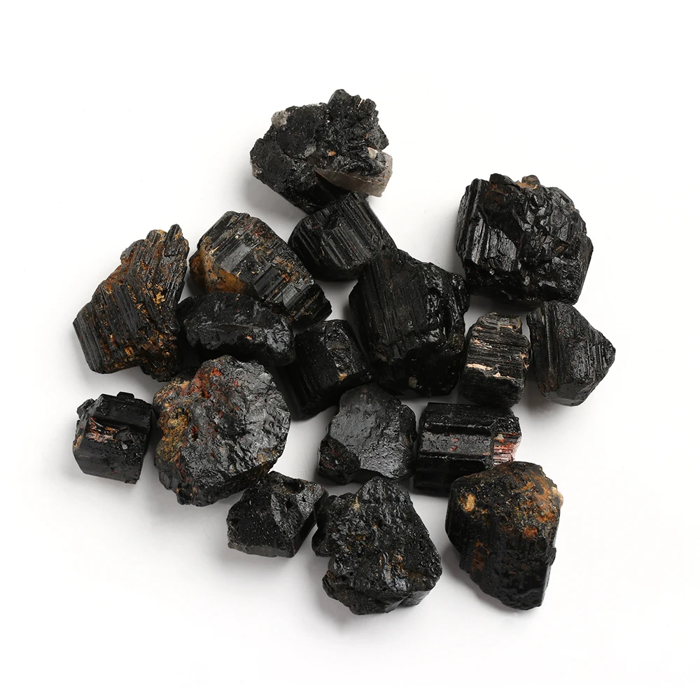 50 г/упак. черный турмалин кристалл камень грубый минеральный с лечебным