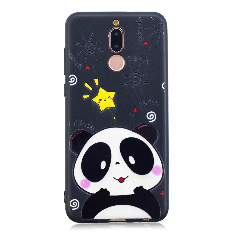 3D Case For Huawei Mate 10 Lite Silicone Cover Nova 2i Soft TPU on / Honor 9i Cute Capas |