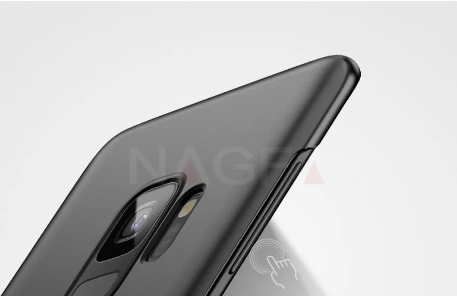 Роскошный Матовый Жесткий чехол для телефона NAGFAK для samsung Galaxy S9 S9Plus S8 S8Plus S7 S6 Edge, Ультратонкий Пластиковый чехол для телефона из поликарбоната