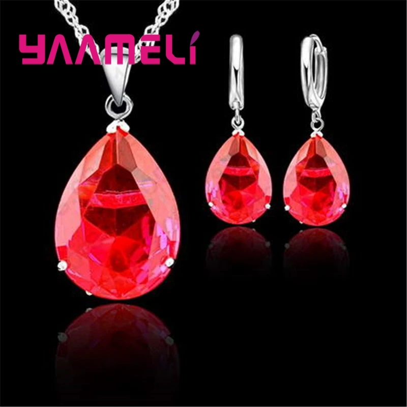 Ожерелье + серьги из серебра 925 пробы с фианитами|set necklace|jewelry set necklacezircon jewelry |