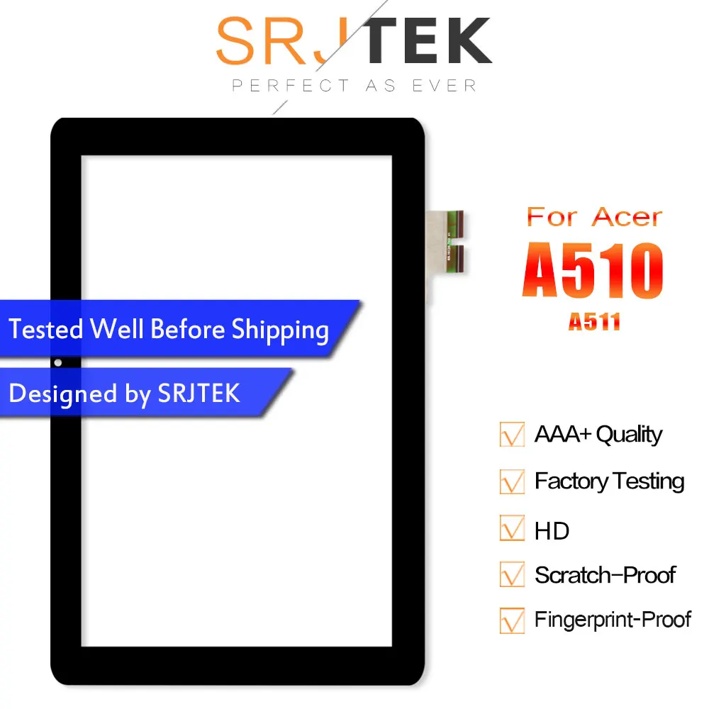 SRJTEK сенсорный экран 10 1 дюйма для Acer lconia Tab A510 дигитайзер A511 A700 A701 Сенсорная панель