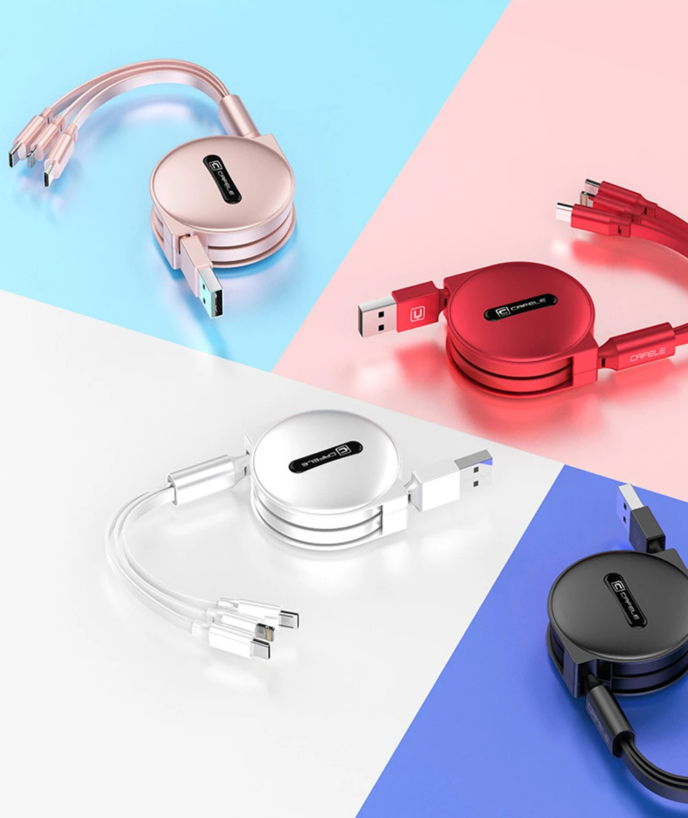 USB кабель для передачи данных для iPhone XS X 8 7 6 быстрая зарядка Зарядное устройство 3 в 1 микро USB кабель для Android USB Type C мобильные телефонные кабели для Samsung S9