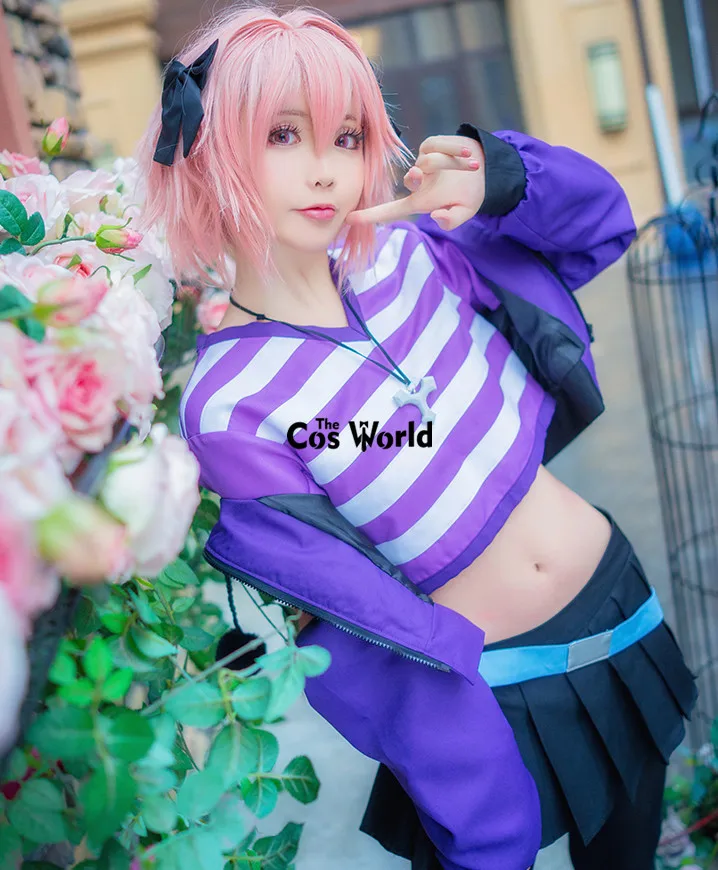 FGO Fate Grand Order Apocrypha Rider Astolfo Asutorufo Спортивная одежда футболка пальто платье униформа
