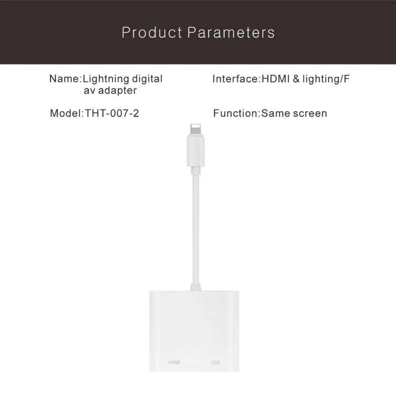 Дропшиппинг HDMI видео с высокой чёткостью адаптер синхронизации данных кабель мобильного телефона зарядки Кабели для Iphone