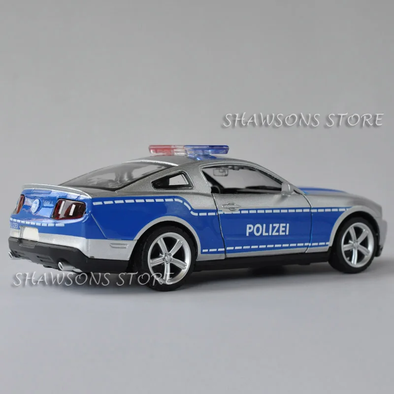 1:32 литая модель автомобиля игрушки Mustang GT полицейский патруль пикап со звуком и