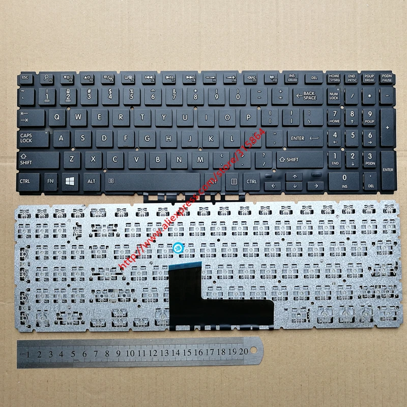 

US no-backlit new laptop keyboard for TOSHIBA L50-B L50D-B L55DT-B S50-B Satellite P50W P50W-B P55t-A P50-A S55T-B English