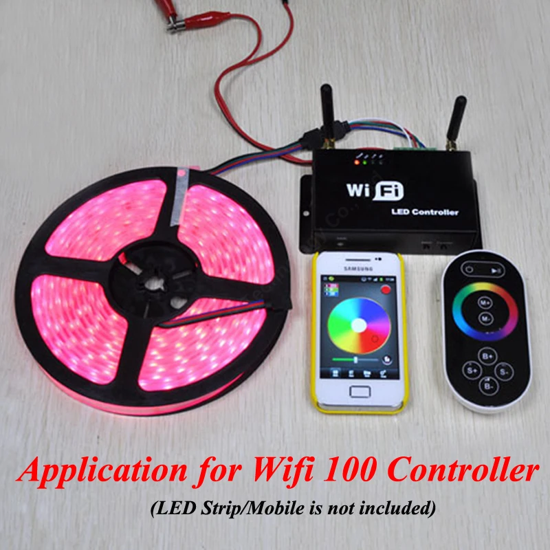 LMID Панели управления RGB DC5v ~ 24v Wi Fi 100 Беспроводной сенсорный экран Android IOS Смартфон