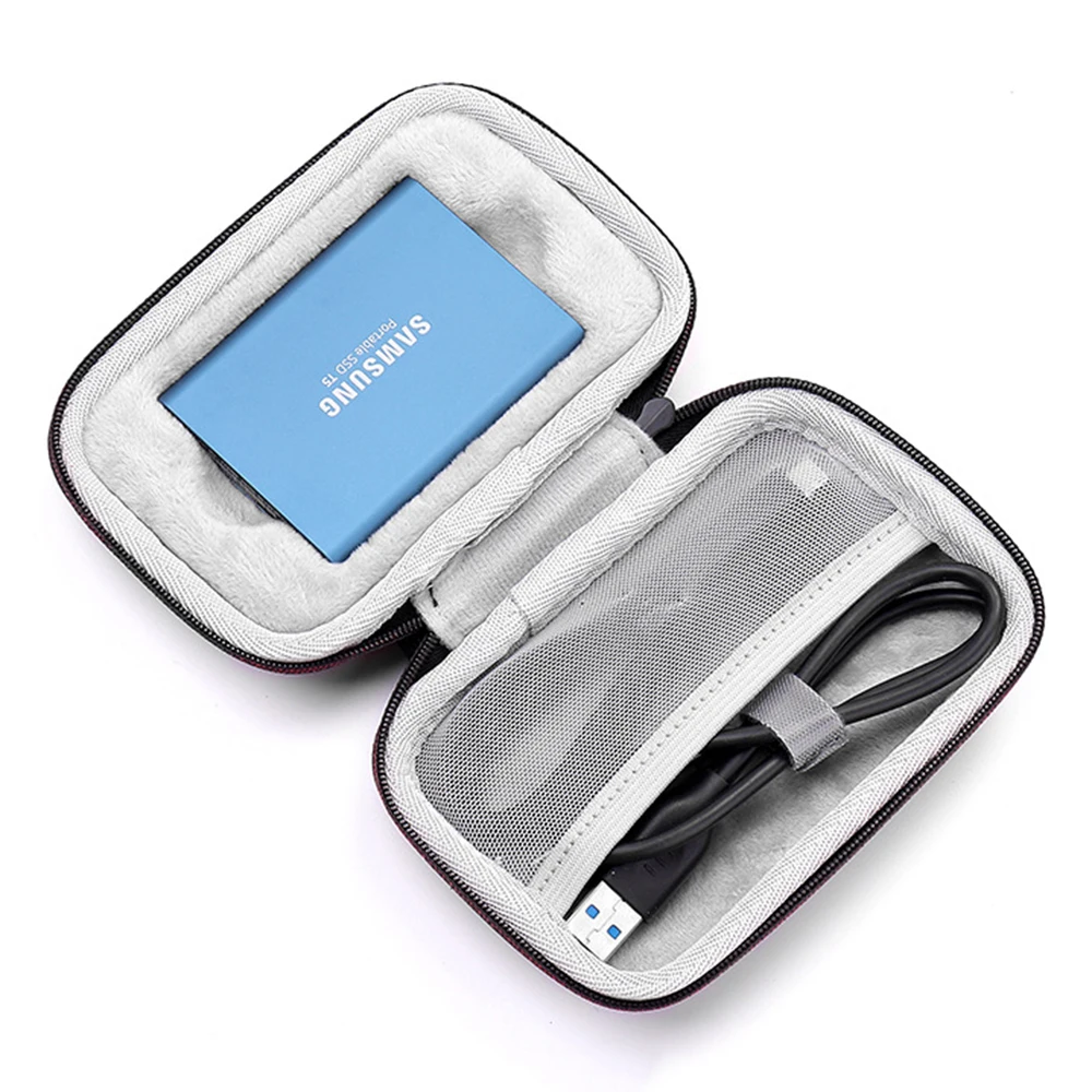 Футляр пластиковый(ЭВА)-противоударный чехол для samsung T5/T3/T1 Портативный SSD 250 ГБ 500 1 ТБ 2 ТБ USB 3,1 Тип с жестким диском