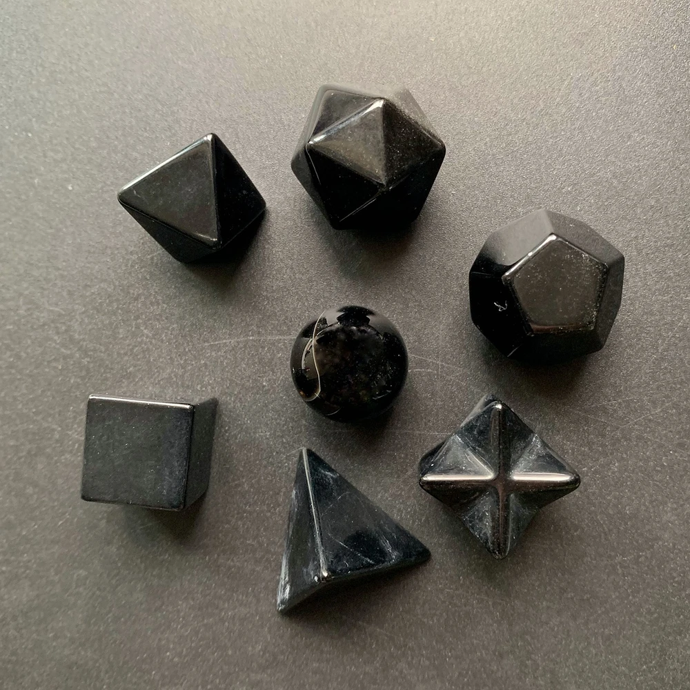 Черный обсидиан камень платонический Твердые Священная Геометрия Меркаба звезда кристалл Додекаэдр октаэдр куб Тетраэдр икосаэдр