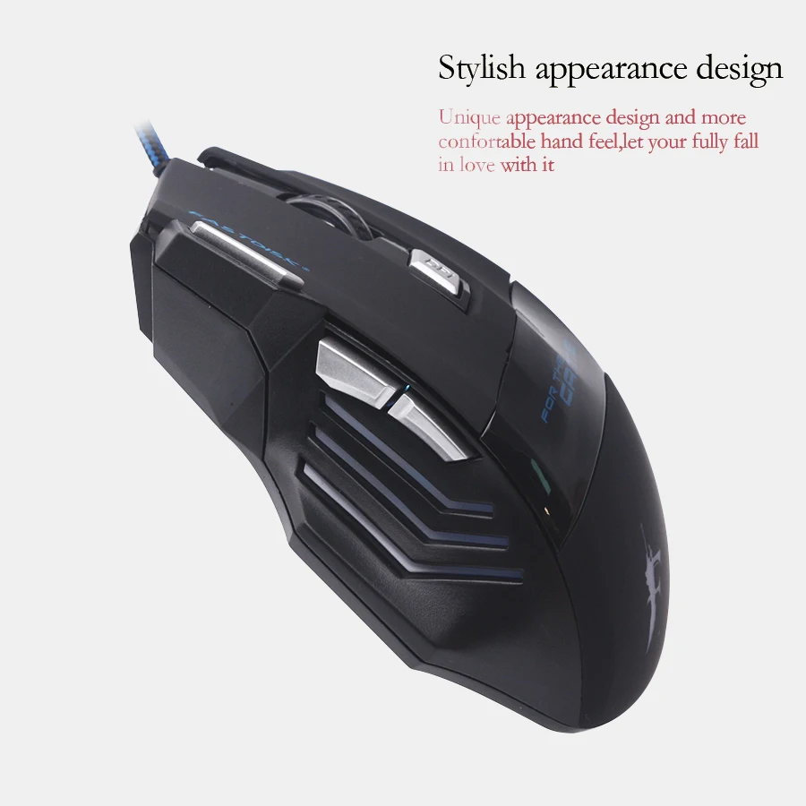 FASTDISK Проводная игровая мышь 7 кнопок dpi светодиодный оптический USB геймер