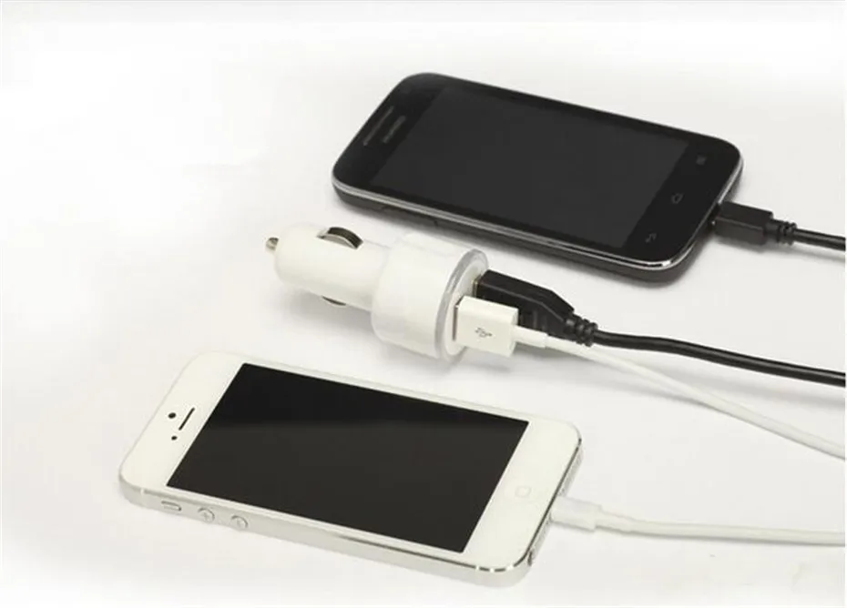 100 шт. автомобильное зарядное устройство с двумя USB портами|dual usb|dual charger usbcharger usb |
