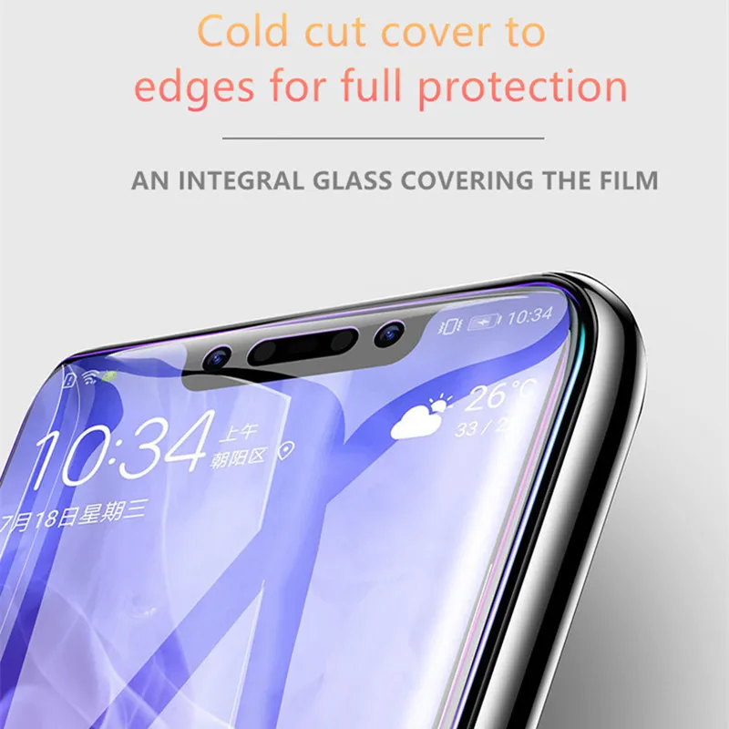 9D закругленные края Защитное стекло для huawei NOVA 4 3 4E полное покрытие против
