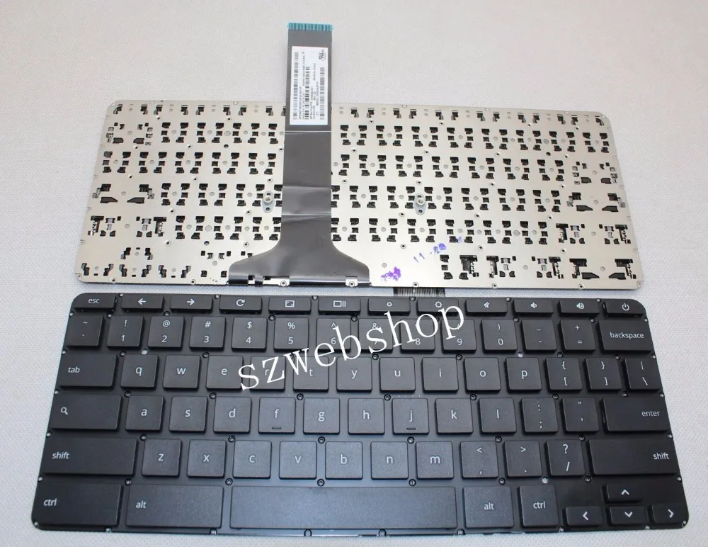 Новая Черная английская клавиатура без рамки для HP Chromebook 11-2104tu 11-2201tu 11-2080no 11-2081no