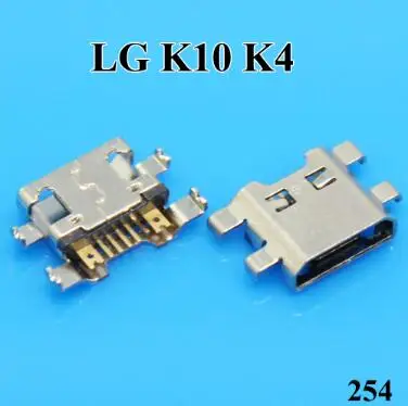 254 LG K4 K10 Для MOTO G4 G5 Plus G5S XT1641 XT1644 Micro USB разъем зарядки порт для samsung J3 J5 J7 J500 J100 J300 LG K10 - Цвет: 254 LG K4 K10