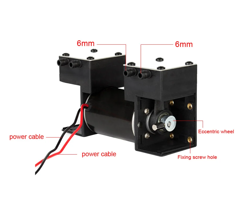 YIMAKER DC 12V микро вакуумный насос высокого отрицательного давления тихий Электрический Всасывающий Насос для медицинской красоты соскабливание банок