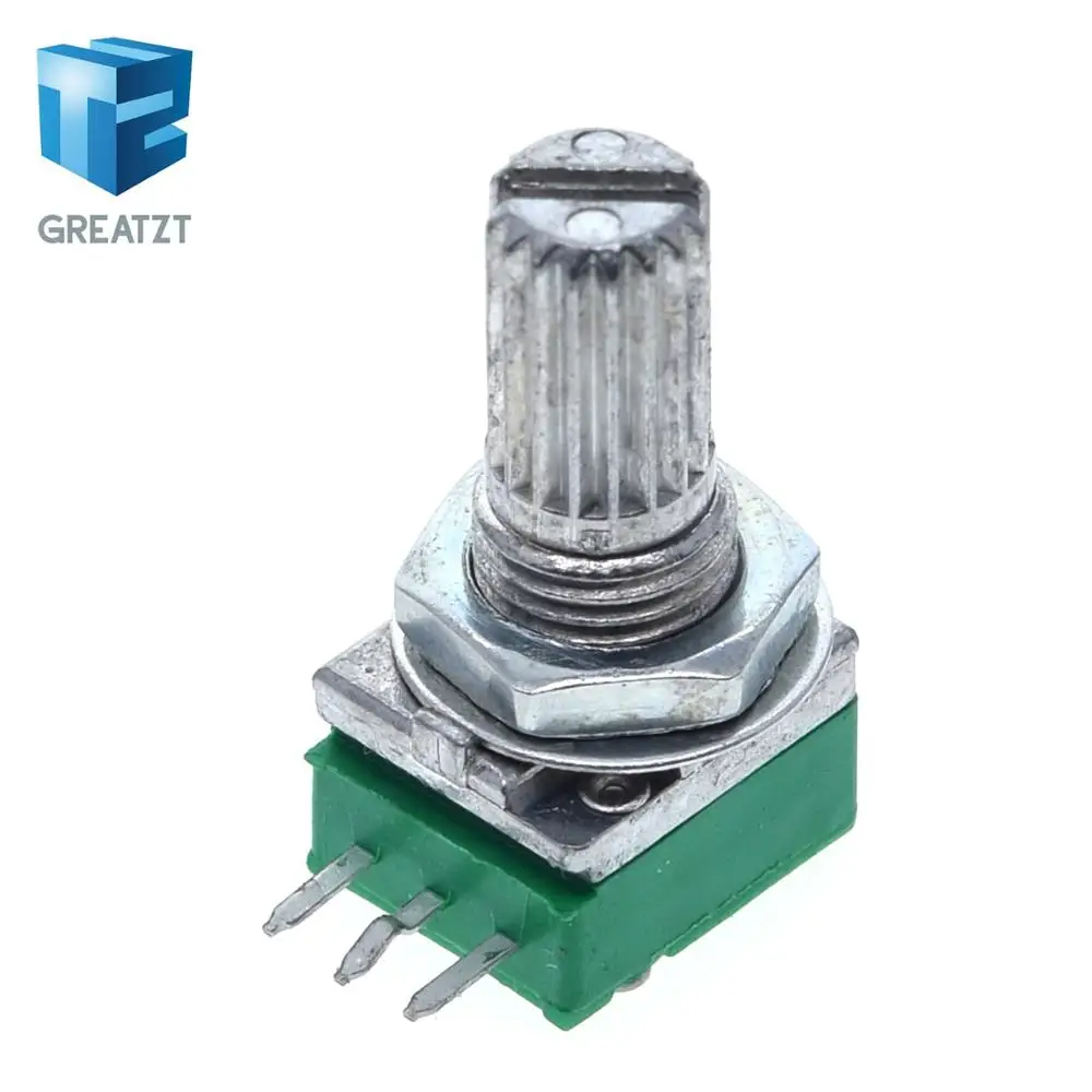 10 шт. GREATZT B5K B10K B20K B50K B100K B500K аудио усилитель герметичный потенциометр 15 мм вал 3