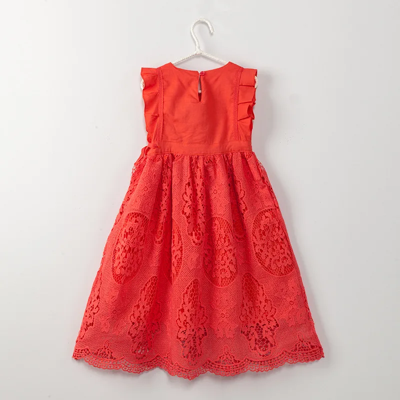 Розница размер 3 лет на 11 однотонное платье для девочек белого и красного цвета с