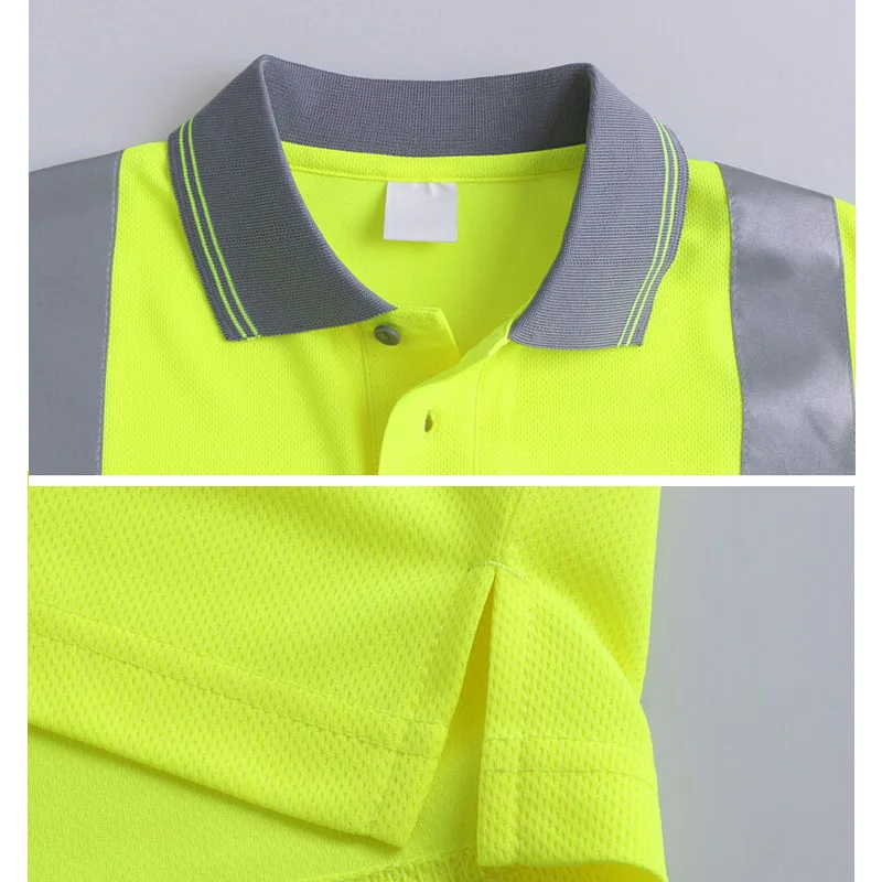 Футболка Hi vis рабочая одежда сухая посадка футболка с коротким рукавом
