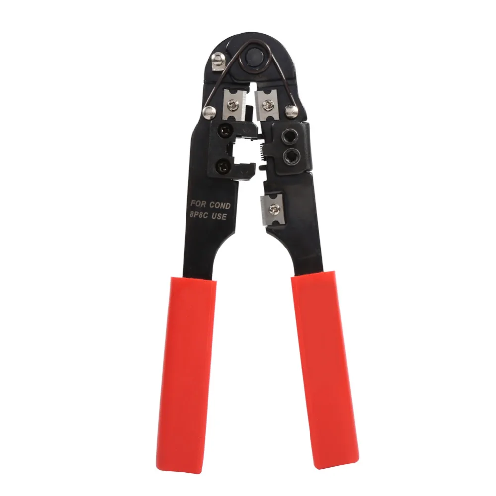 4 в 1 сетевой Кабельный тестер RJ45 RJ11 + обжимные плоскогубцы инструмент для