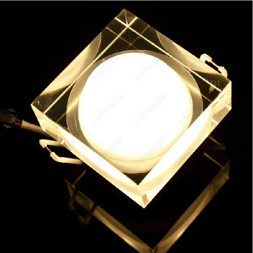 1W/3W/5W/6W/7W LED Ceiling Lamp Dimmable/N Lighting Fixture Brick Crystal Down Light Acrylic Cabinet Living Room Exhibition Hall | Лампы и