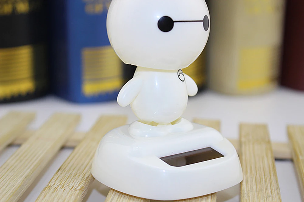 Baymax Автомобильные Игрушки для приборной панели ABS Материал креативный солнечный авто мультфильм качающаяся голова кукла подарок украшения аксессуары Автомобильные украшения