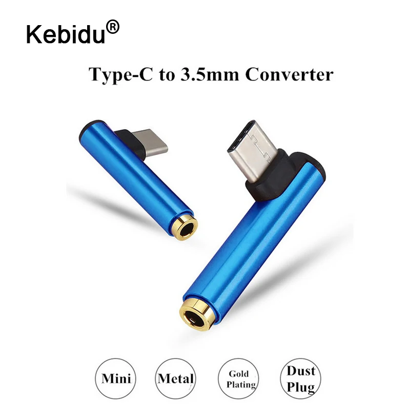 Kebidu 4 вида цветов кабель с разъемом USB типа C для 3 5 мм адатпера Xiaomi mi 8 6 Huawei P20 Pro Type к