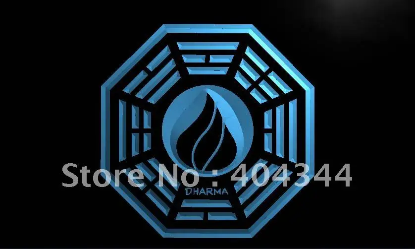 

LC208- Dharma Stations Initiative Flame Lost Neon Sign home decor crafts