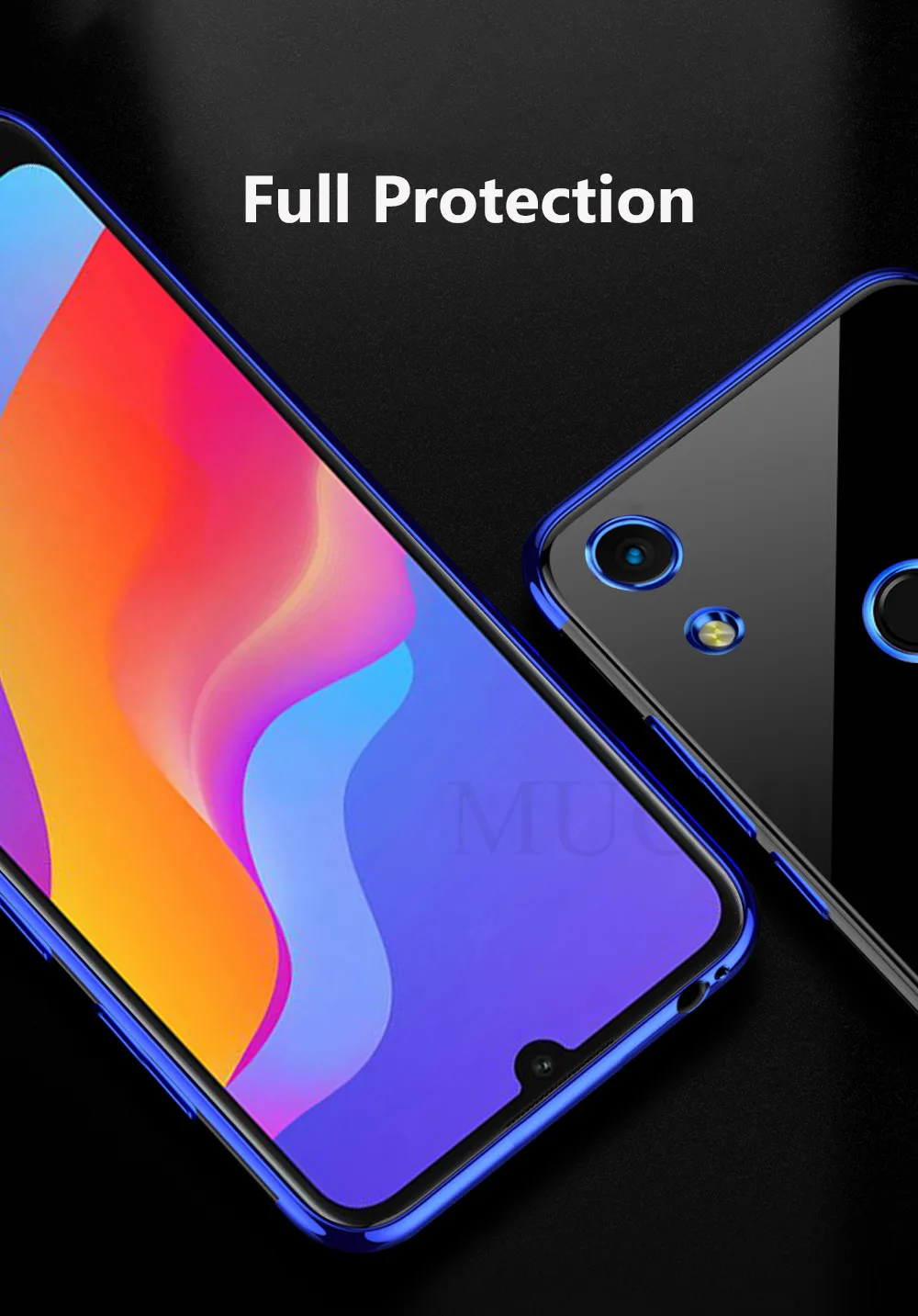 Чехол MUCHI для Huawei Honor 8A Pro, роскошный чехол с лазерным покрытием, мягкая прозрачная задняя крышка для Honor 8A Pro JAT-LX1, чехлы для телефонов