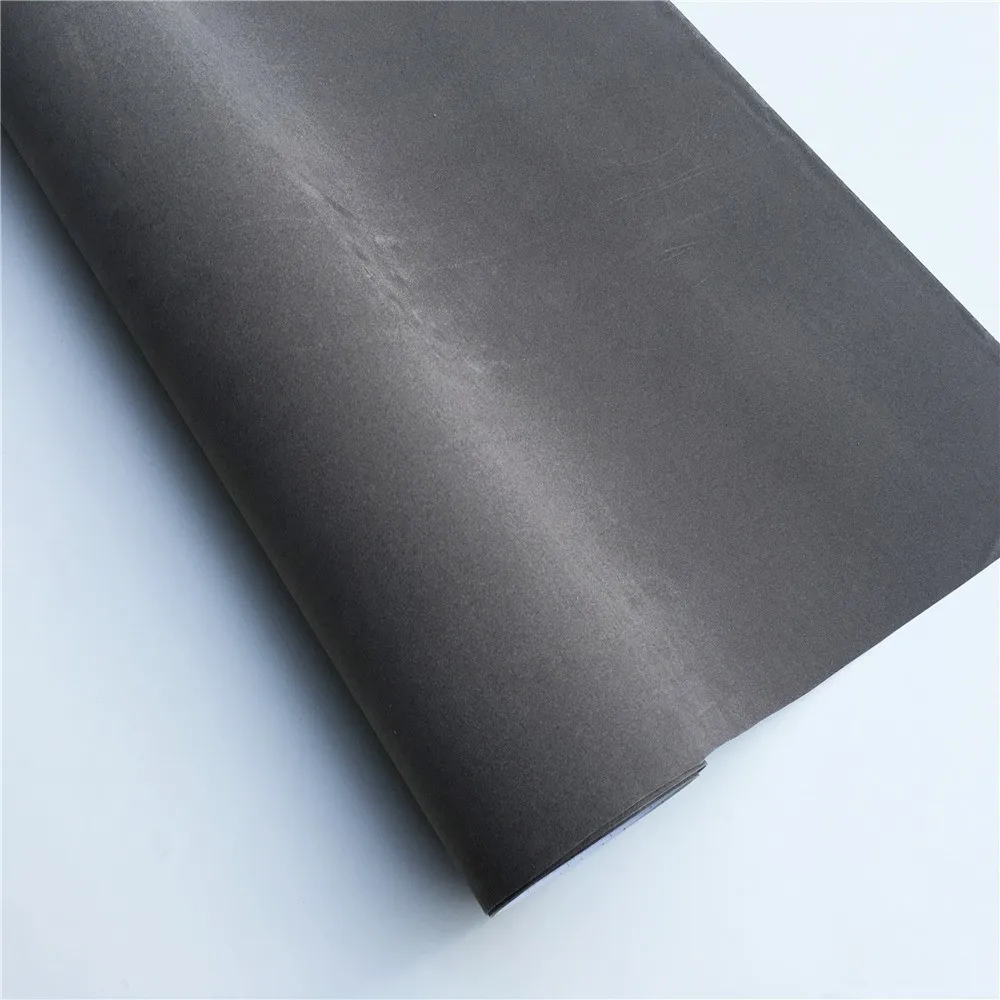 Серая бархатная виниловая оберточная пленка для автомобиля пузырьковая