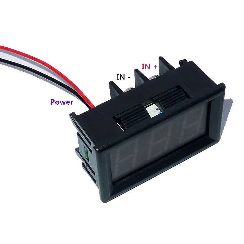 Цифровой амперметр постоянного тока YB27C LED 999 мА 10A 20A 50A 100A 200A 500A 1000a Измеритель с