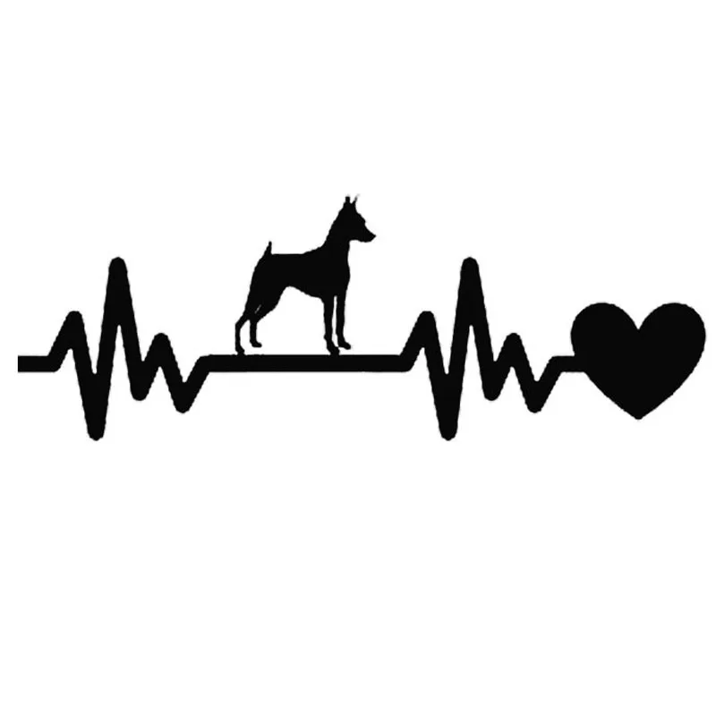 Виниловая наклейка Pinscher с собакой 19*6 8 см|accessories panda|accessories tableaccessories dell |