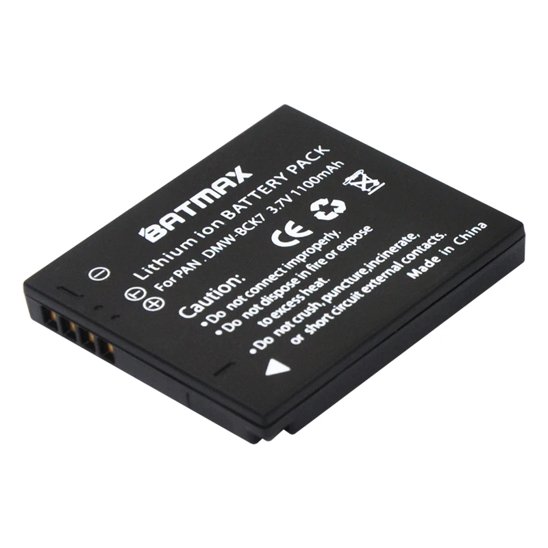 Аккумуляторная батарея Batmax BCK7 2 шт. аккумуляторная для Panasonic Lumix DMCFH2 DMC FH4 FH5 FH6 FH25 FH27