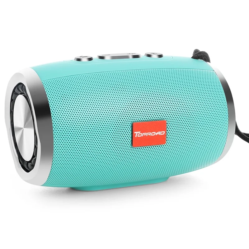 light blue speaker TOPROAD Портативный Bluetooth Динамик Беспроводной Колонка стерео Динамик s Поддержка TF FM Радио Mic AUX громкий Динамик для компьютера телефона с изображением из мультфильма - Цвет: light blue speaker