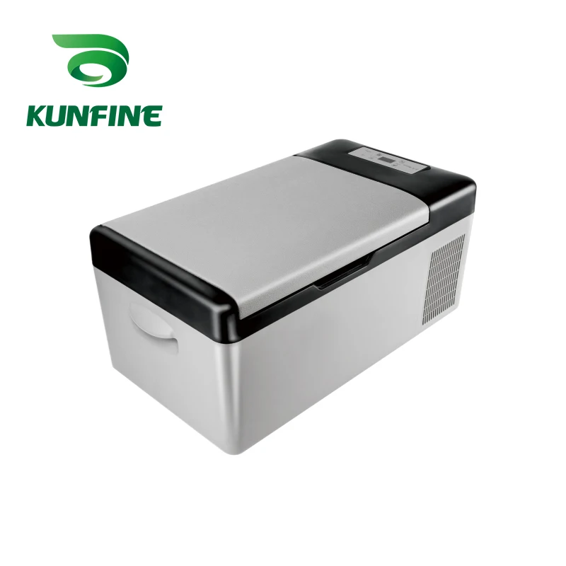 KUNFINE 110-240 В AC автомобильный холодильник 15л Многофункциональный холодильник автомобильный переносной холодильник морозильник охладитель серый низкая энергия