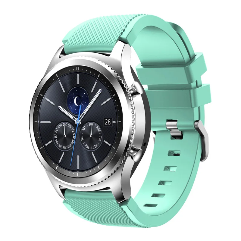 Спортивный мягкий силиконовый ремешок для часов samsung gear S3 классический Frontier сменный Браслет 22 мм ремешок для samsung gear S3