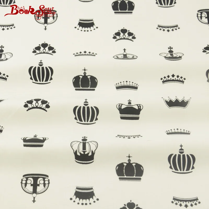 Booksew 100% хлопок швейный материал Stoffen Crowns стеганая ткань краситель для пэчворка Twill