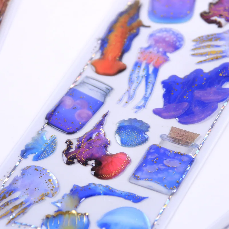 DIY Красочные бронзовые хрустальные кавайные наклейки дневник планировщик журнал