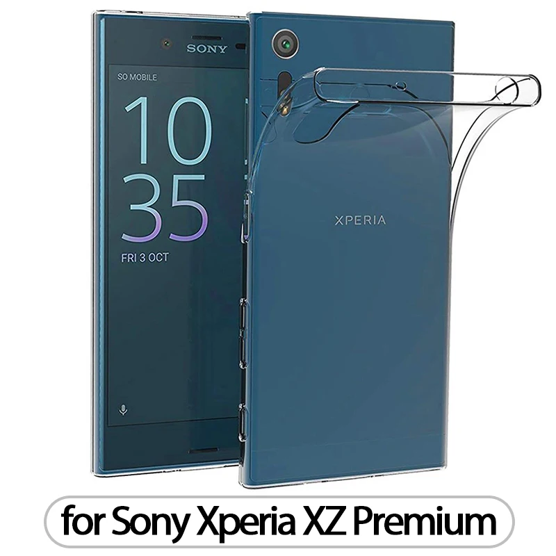 Чехол для sony Xperia XZ XZS TPU Силиконовый прочный прозрачный облегающий Бампер Мягкий чехол для sony Xperia XZ Премиум прозрачная задняя крышка - Цвет: for XZ Premium