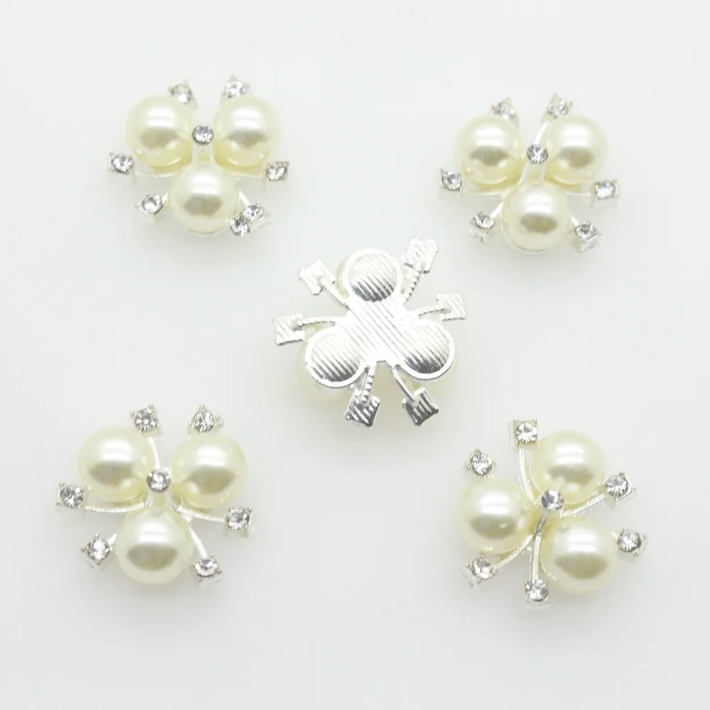 Жемчужные пуговицы со стразами 10 шт./лот для девочек свадебные пригласительные