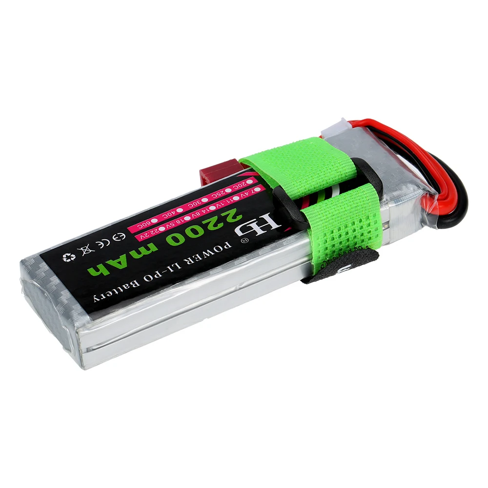 7 4 V 2200mAh 25C 2S LiPo аккумулятор для радиоуправляемого квадрокоптера самолета 1/16 TRAXXAS