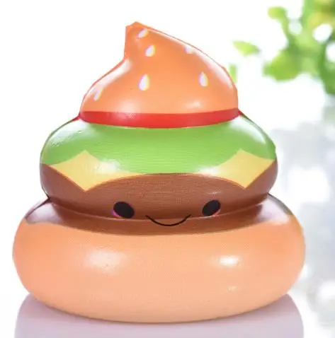 poo4 Kawaii антистрессовый милый мягкий медленно поднимающийся Единорог панда персик ПУ Мягкий какашка зуб торт крем игрушки Squeeze fun Squishes игрушка - Цвет: poo4