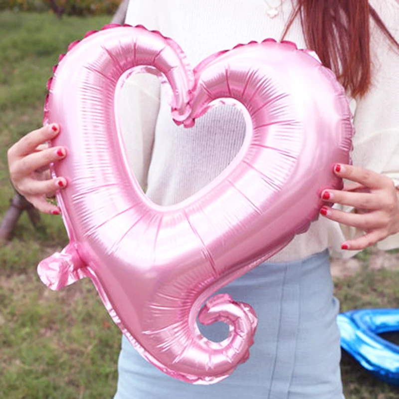Модные 1 предмет Лидер продаж 18 дюймов с милым сердечком цветной фольги гелиевые
